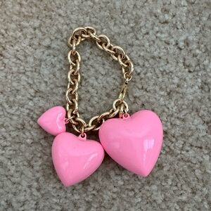 Roxanne Assoulin Pink Puffy Heart Bag Charm